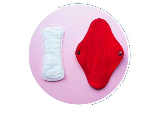 A period pad and a reusable period pad.