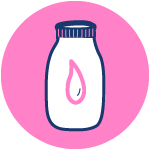 A graphic of a bottle of hand sanitiser